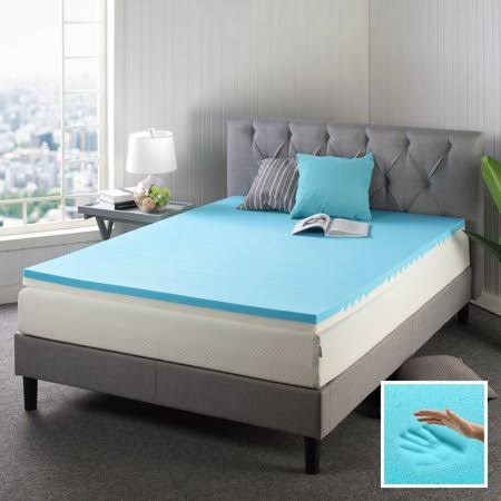 Spa Sensations by Zinus 3 Lumbar Support TorsoTec Memory Foam Mattress Topper, Queen