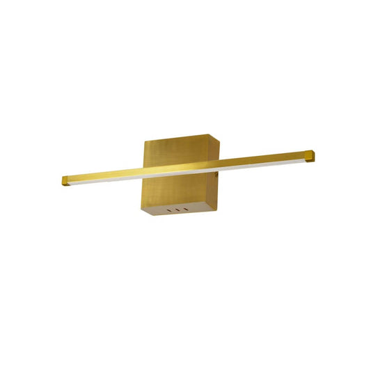 Dainolite ARY-2419LEDW-AGB Array 19W LED Wall Sconce, Aged Brass with White Acrylic Diffuser