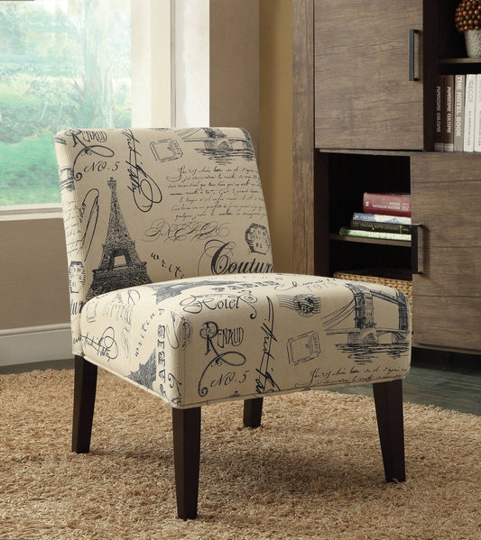 Acme Reece Accent Chair , Fabric Espresso