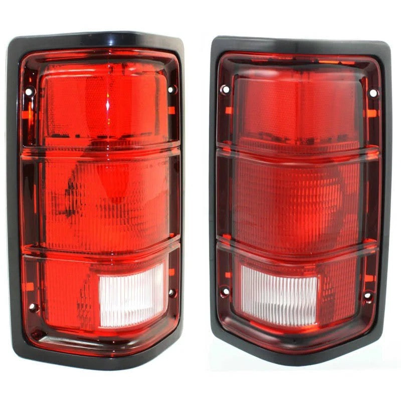 Replacement Tail Light Clear Red Lens Driver and Passenger SIDE, 1-Year Unlimited-mileage Warranty SET-TRI4717