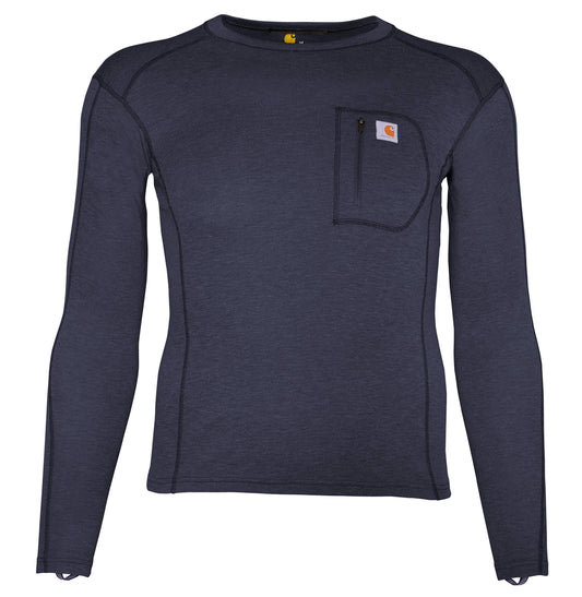 Carhartt Mens Base Force Heavyweight Crew - Small - Navy Heather