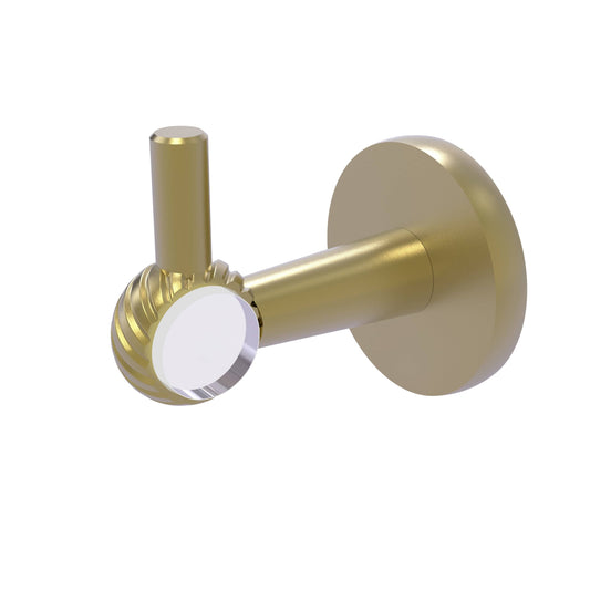 Allied Brass CV-20T-SBR Clearview Collection Robe Hook with Twisted Accents Satin Brass