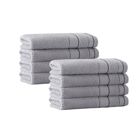 8 Piece Turkish Cotton Hand Towel Set Darby Home Co Color Silver