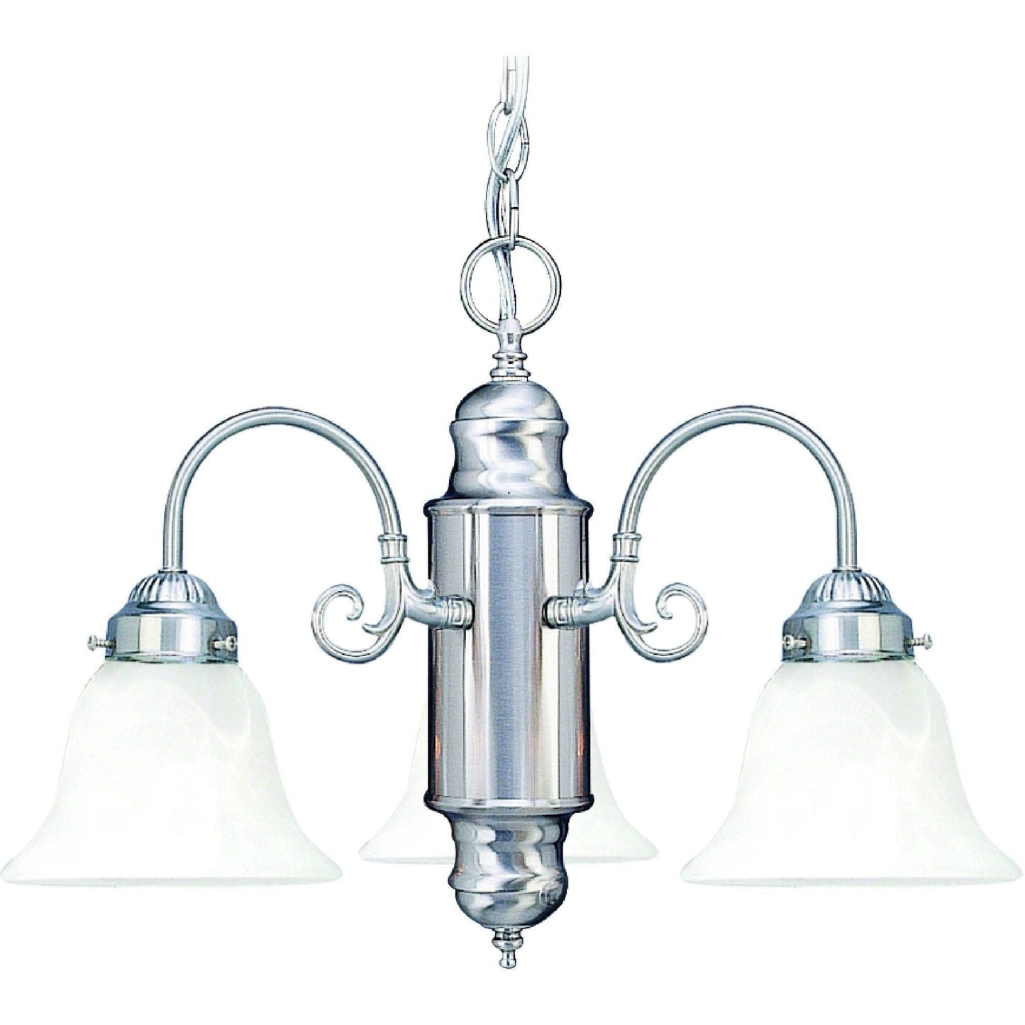 Volume Lighting V4323-33 Marti 3-Light Brushed Nickel Chandelier