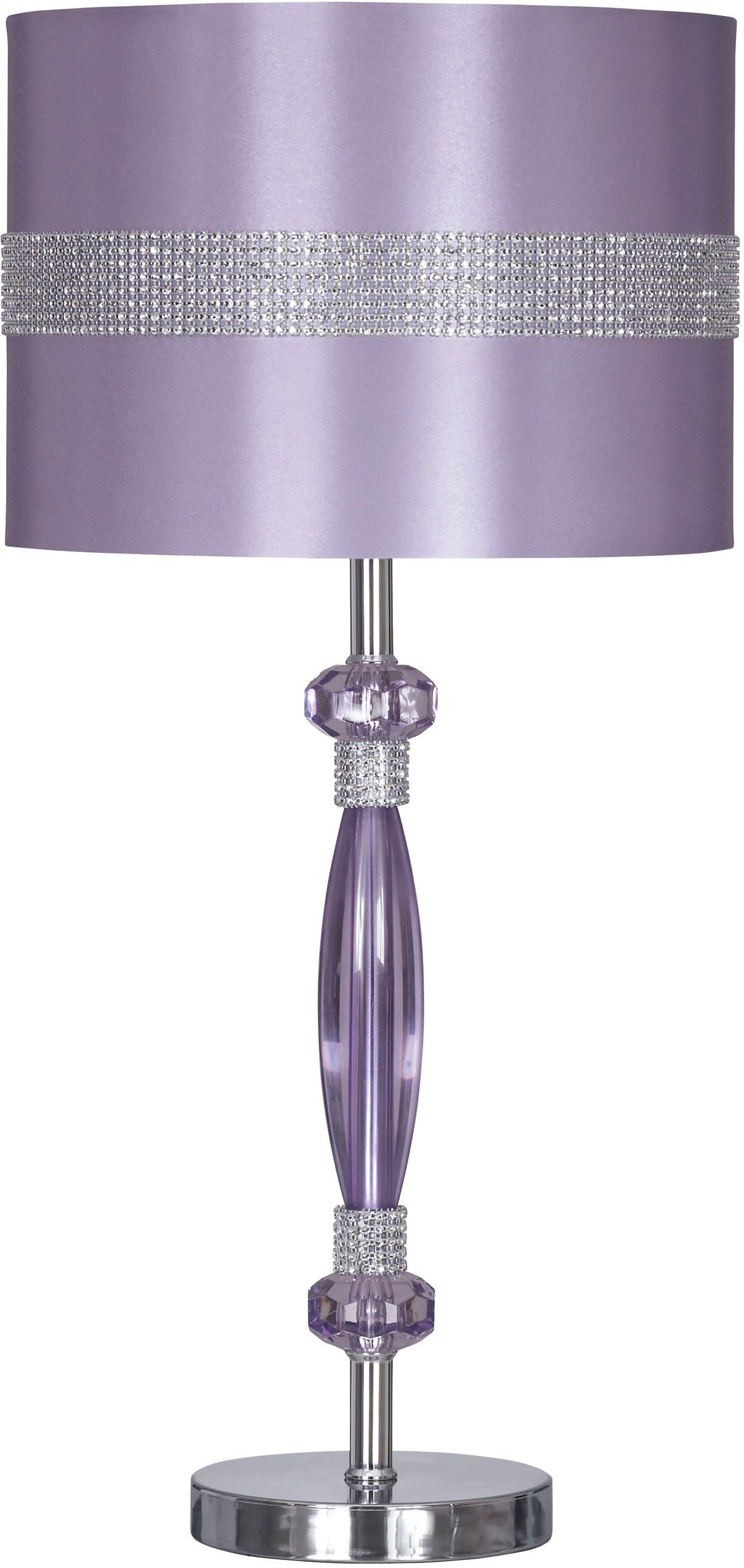 Signature Design by Ashley Metal Table Lamp - Nyssa Purple