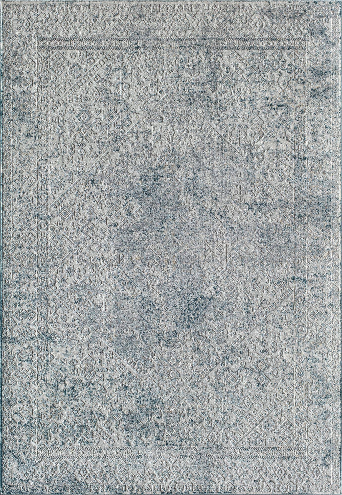 Rugs America Corp. Auden AD95B Blue Rug, 26x40 - Runner