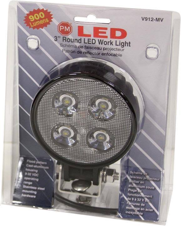 Peterson V912-MV 3 Round Great White LED Work Light