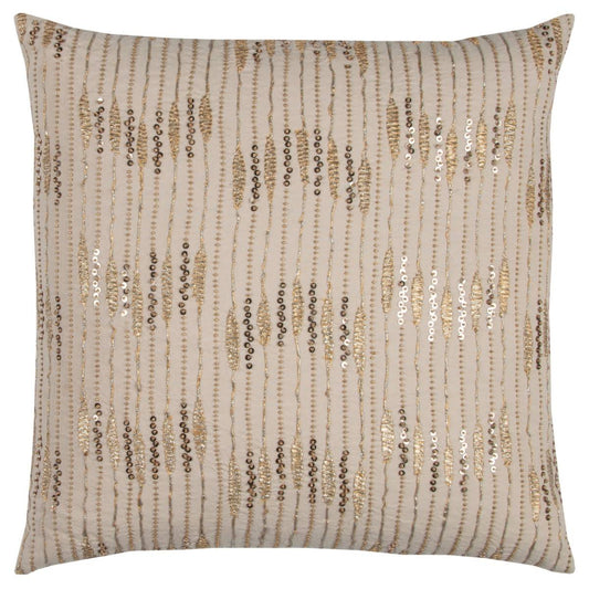 Rizzy Home 20 x 20 Pillow Cover in Gold Metallic