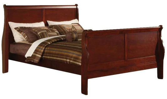 Acme Louis Phillipe III Queen Sleigh Bed in Cherry 19520Q