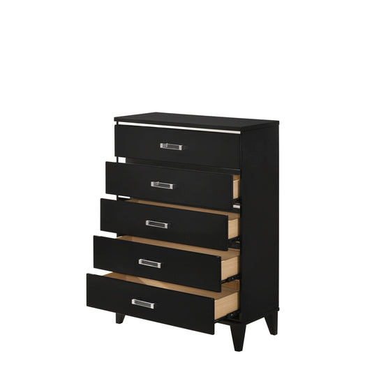 Acme Chelsie Chest in Black Finish