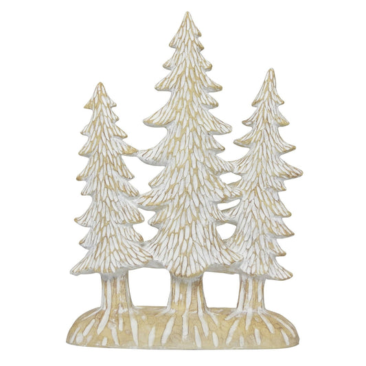 Plutus Brands Tree Family Tabletop in White Resin