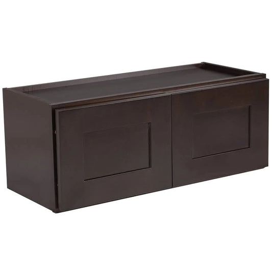 Design House 562223 Brookings 30-Inch Corner Wall Cabinet, Espresso Shaker