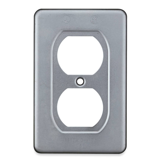 Thomas Betts DS23-TB Duplex Receptacle 1-Gang COVER; Sheet Steel