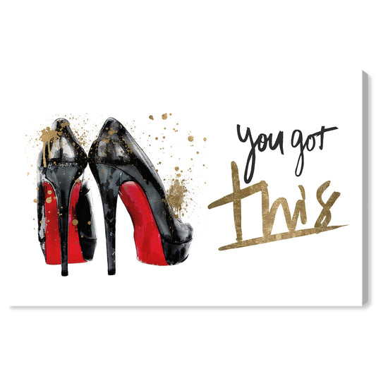 Oliver Gal You Got Red Canvas Art - Black Red - Size 15 x 10 x 1.5