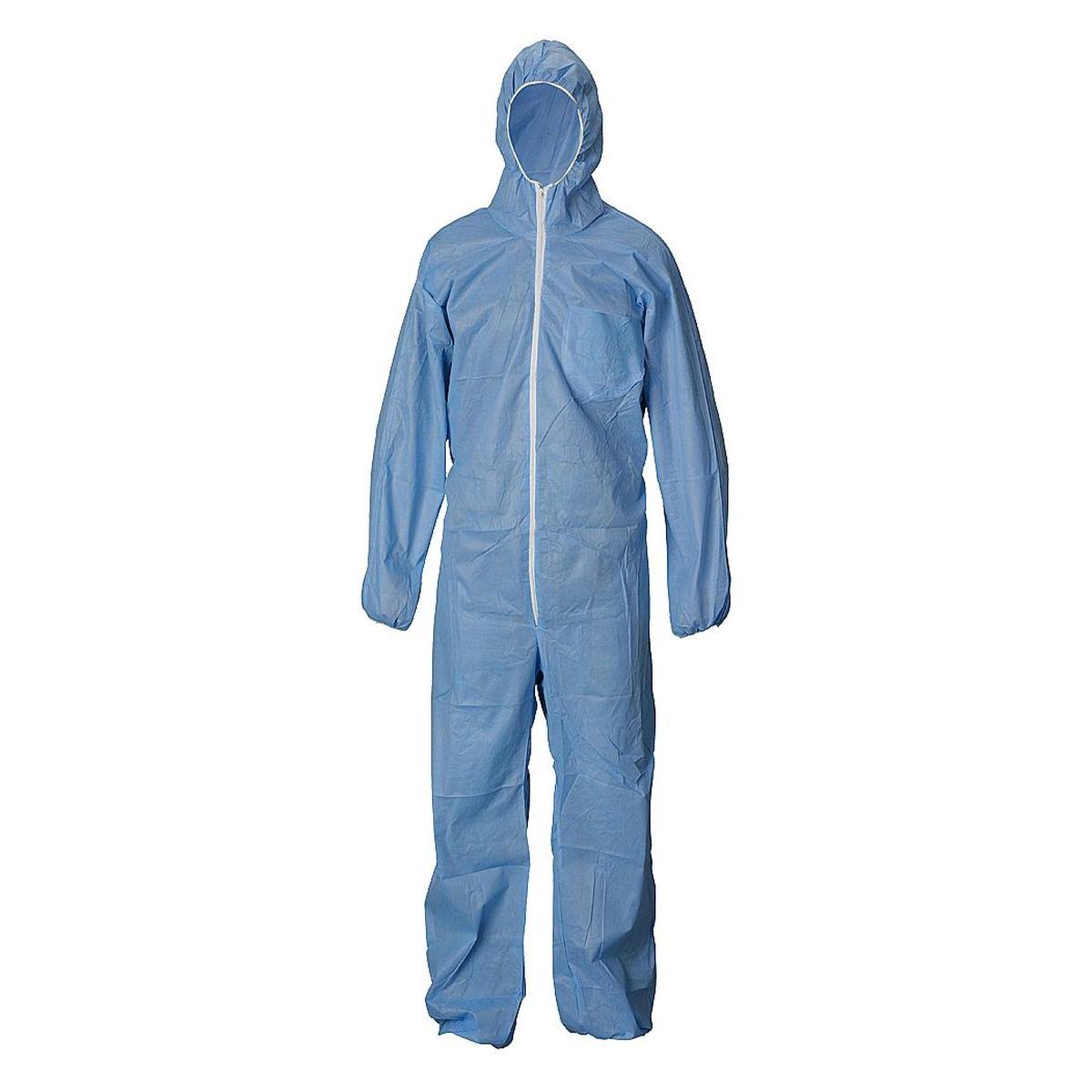 Condor 31TU82 Hooded Coverall, Basic SMS, Blue, 3XL