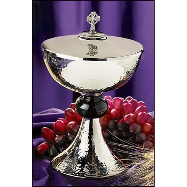 Hammered Ciborium with Celtic Cross Cover