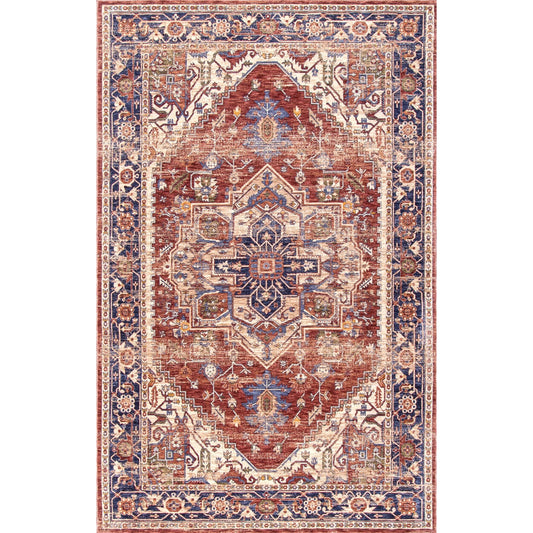 nuLOOM Rust Traditional Persian Medallion Area Rug - 4 x 6