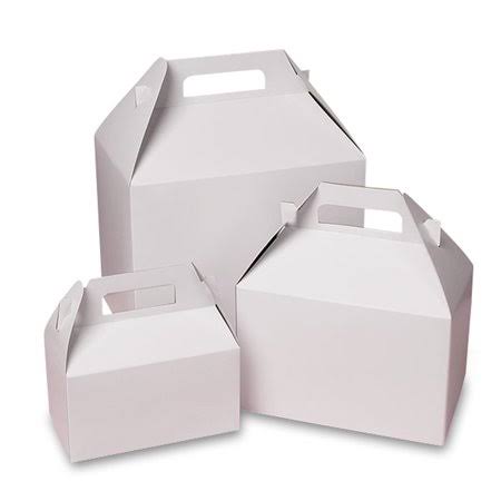 White Gable Boxes 9 x 6 x 6 | Quantity 100 by Paper Mart