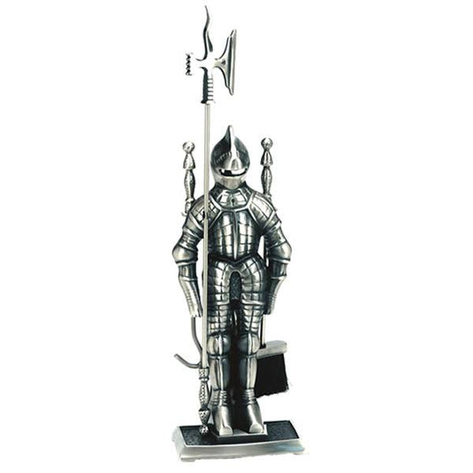 Dagan 5 Piece Pewter Knight Fireplace Tool Set 7500