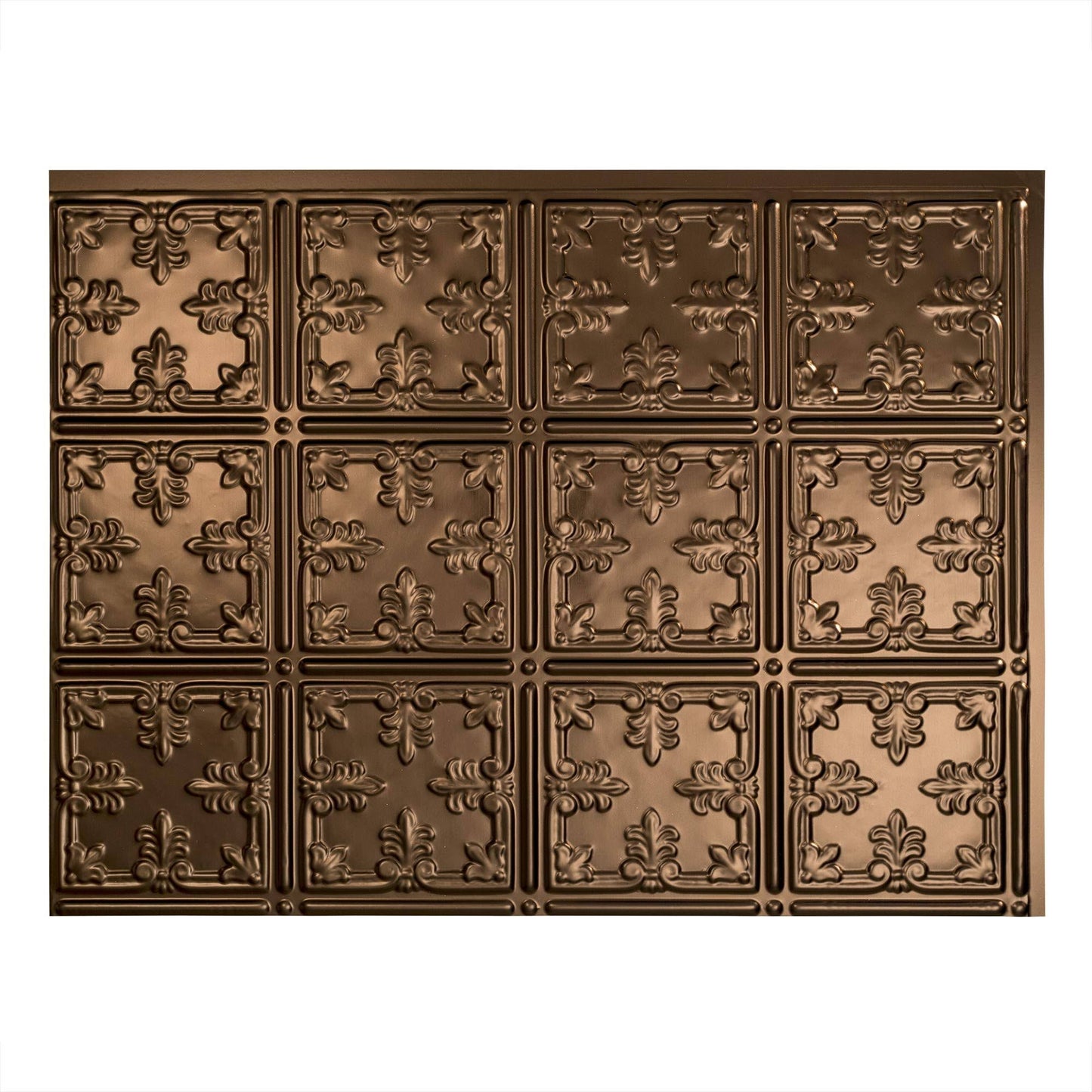 Fasade Traditional 10 Oil Rubbed Bronze Backsplash Panel 15 Sq ft Kit