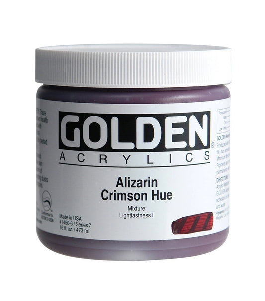 Golden Heavy Body Acrylic Alizarin Crimson Hue 16 oz