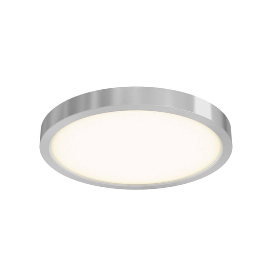 DALS Lighting 10 LED Round Flush Mount, Satin Nickel - CFLEDR10-SN