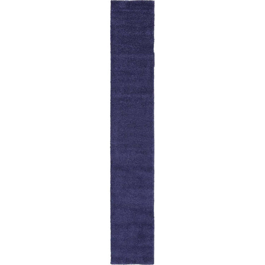 Unique Loom Solo Navy Blue 13 ft Runner Area Rug