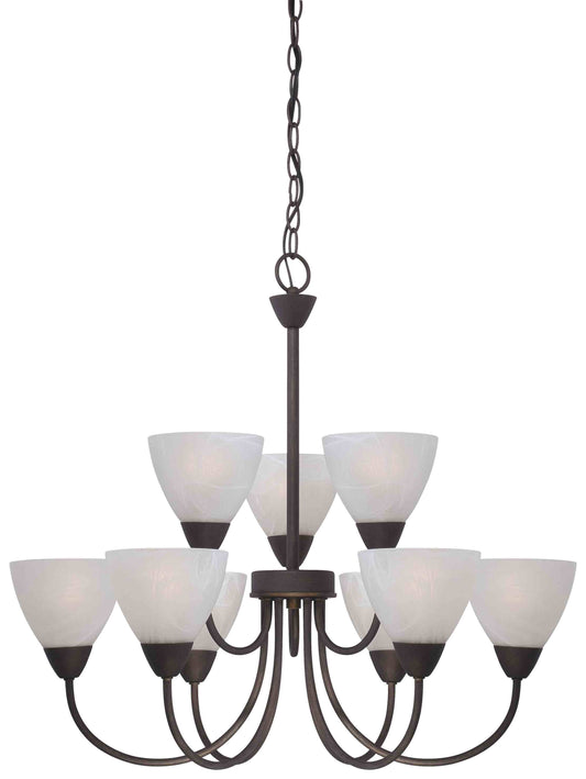 Thomas Lighting 190036763 Tia Painted Bronze 9 Light Chandelier