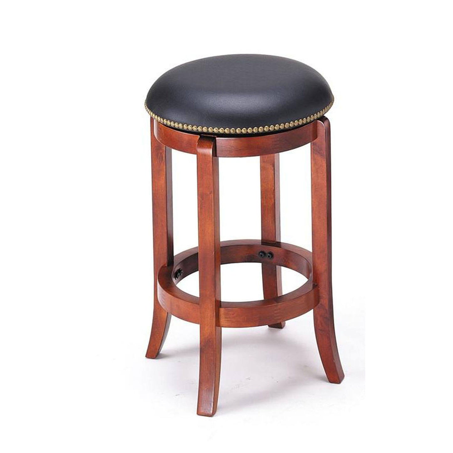 ACME Furniture Chelsea 24 Swivel Bar Stool with Cushion, PU/Oak