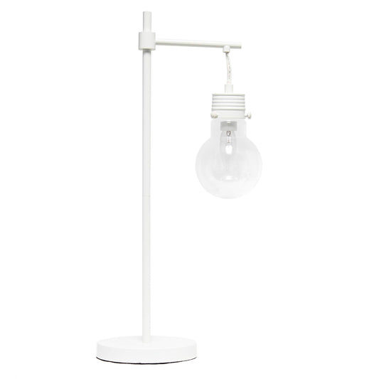 Elegant Designs Hanging Lightbulb Table Lamp LT1057-WHT