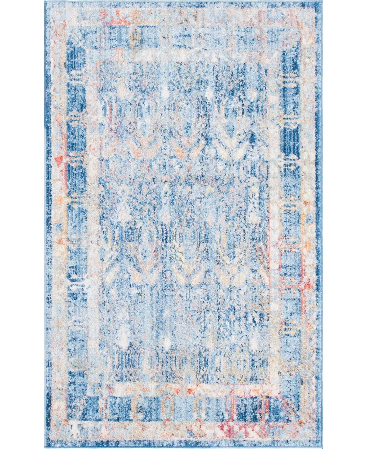 Unique Loom Williamsburg Brighton Rug, Blue (3 3 x 5 3)