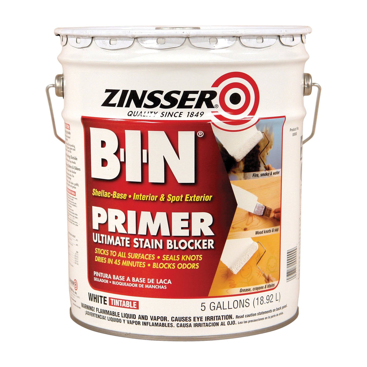 Zinsser B-I-N Shellac-Base Primer - 5 Gallons