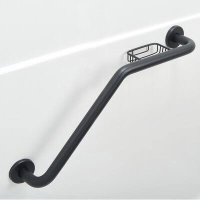 Elcoma LL-2060LHMB Life Line 24 Grab Bar Finish Matte Black