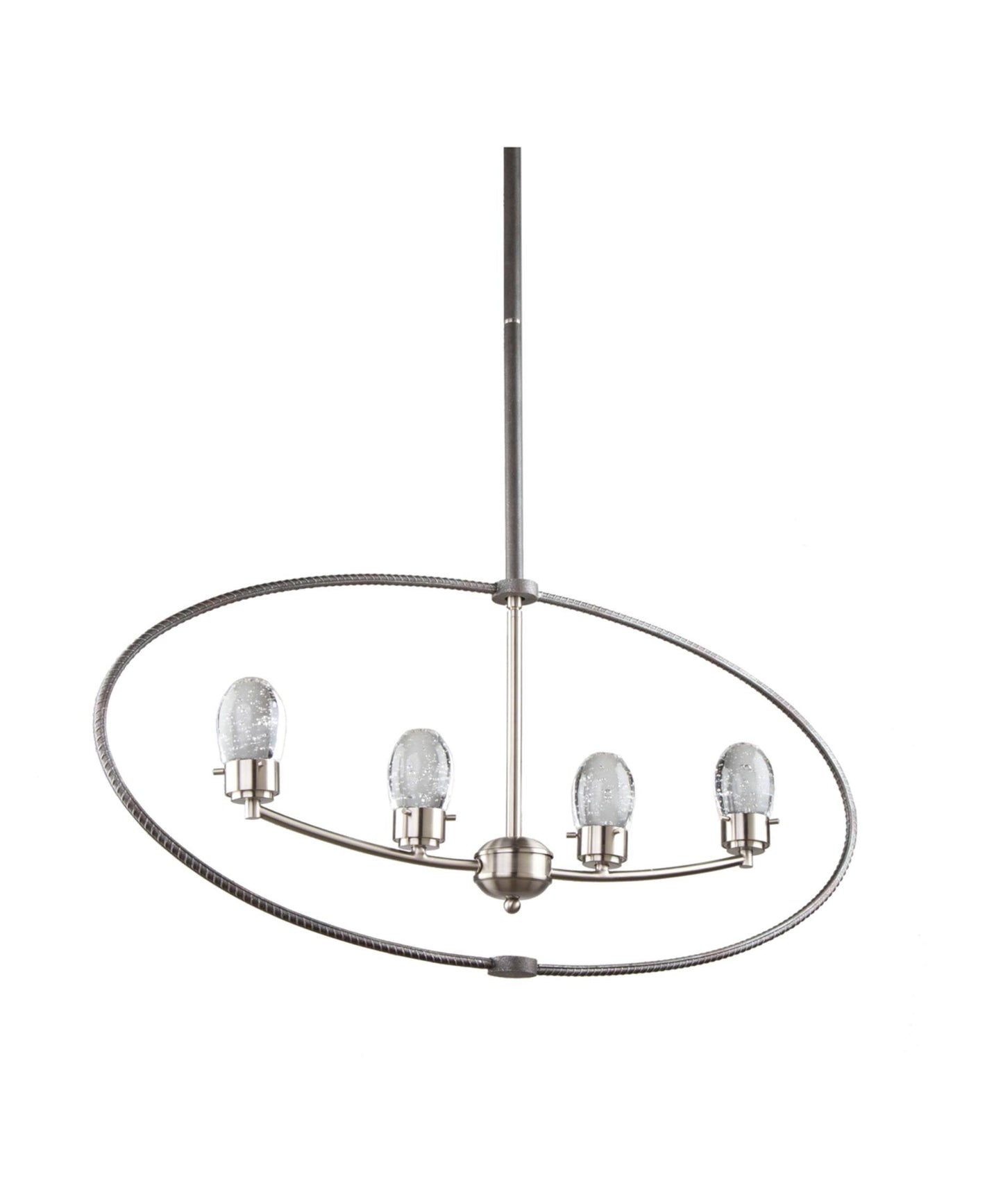 Artcraft Kingsford AC7454 Chandelier, Slate Brushed Nickel