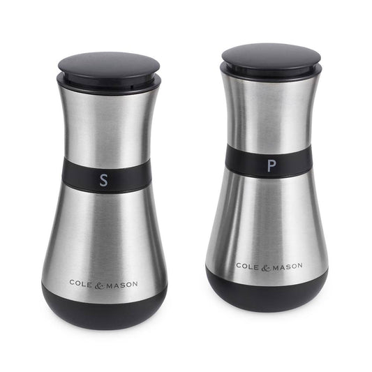 Cole Mason Henley Precision+ Salt Pepper Mill Stainless Steel Set - H321916U