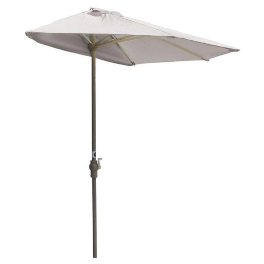 Blue Star Group Off-the-wall Brella 9 Half Market Umbrella; Natural - Sunbrella