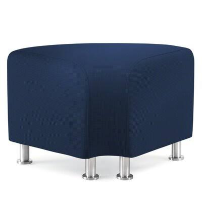 Steelcase Turnstone Alight Ottoman Upholstery Buzz2 - Navy, Leg Type Brushed Aluminum