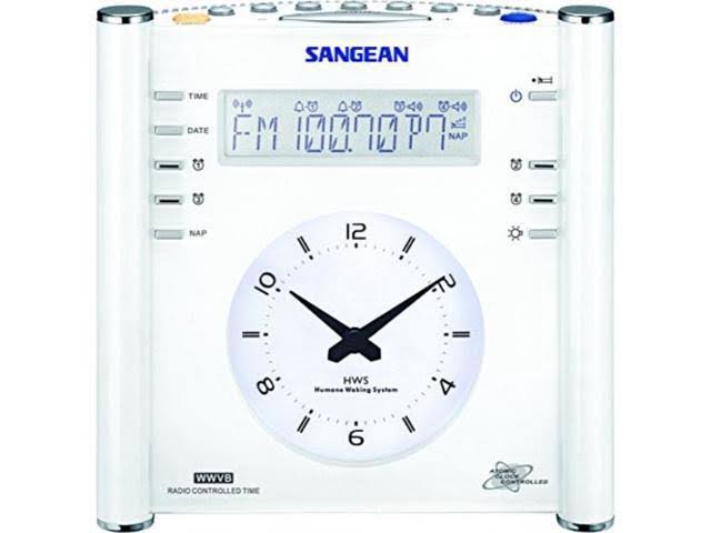 Sangean Rcr-3 Am/fm Atomic Digital/Analog Clock Radio (White)