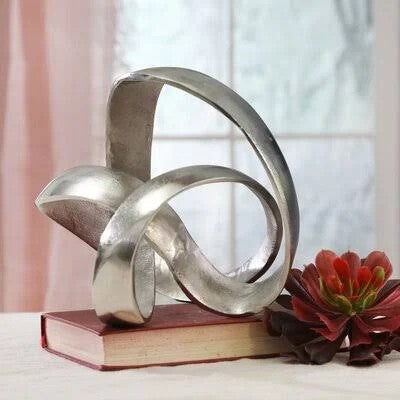 Samara Aluminum Knot Sculpture Mercury Row Finish: Silver