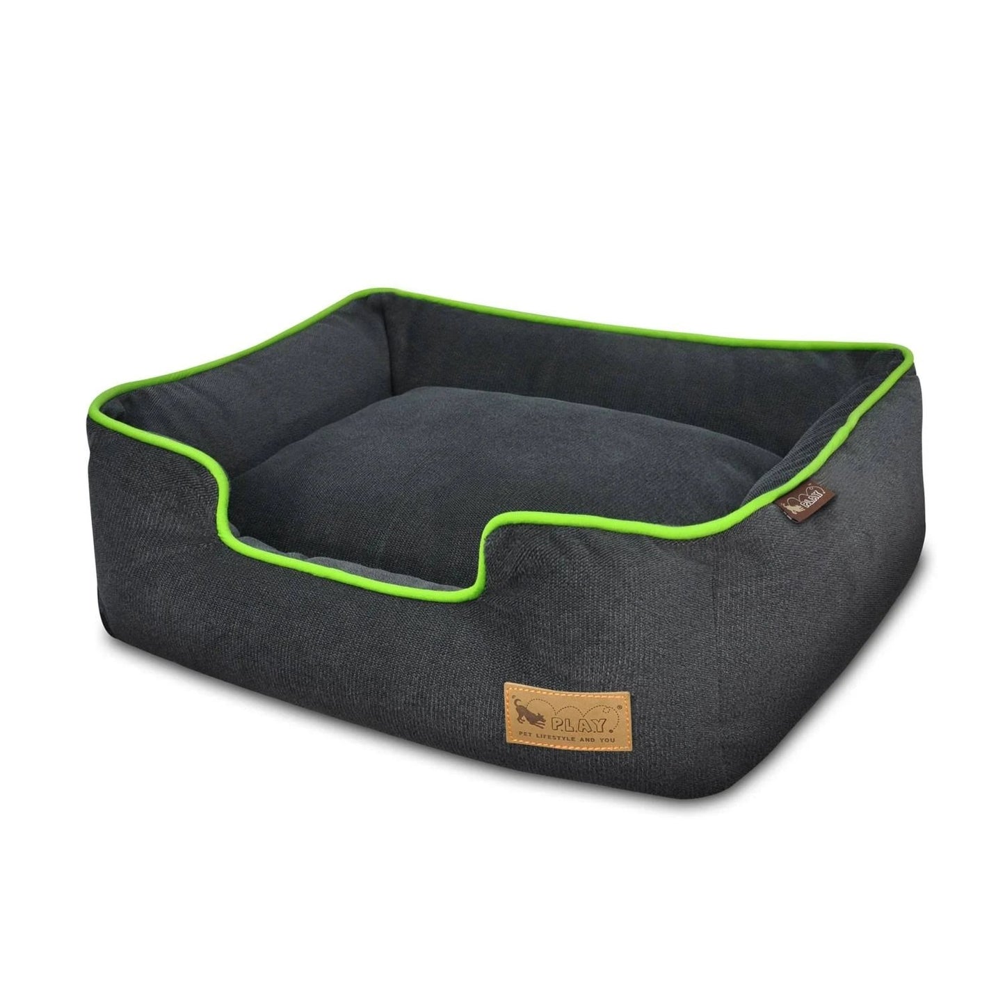 P.L.A.Y. Urban Plush Lounge Dog Bed - Lime - X-Large