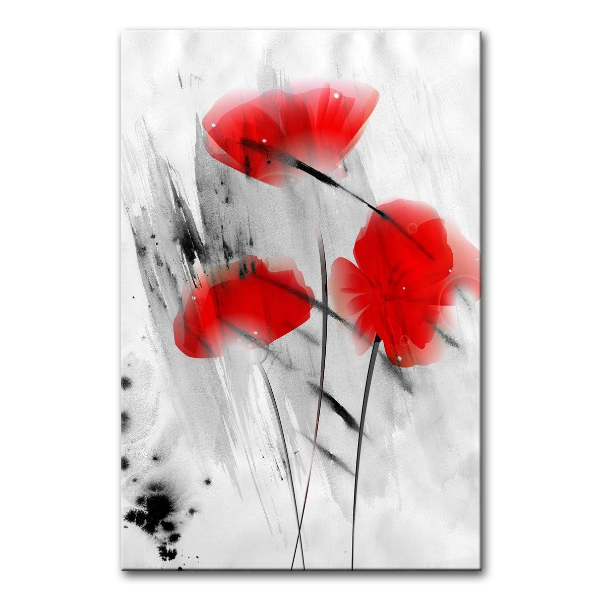 Ready2HangArt Painted Petals III Floral Canvas Wall Art - 16 W x 20 H