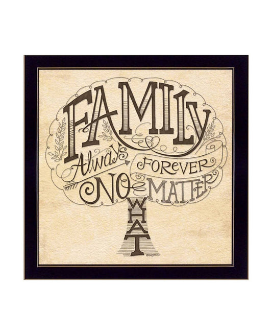 Trendy Decor4U Family Always and Forever by Deb Strain Printed Wall Art Wood Multi-Color