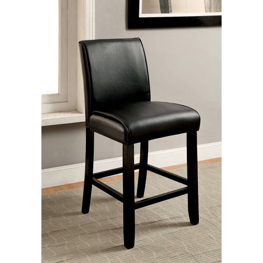 Furniture of America Jared Transitional Black Counter Stools (Set of 2)