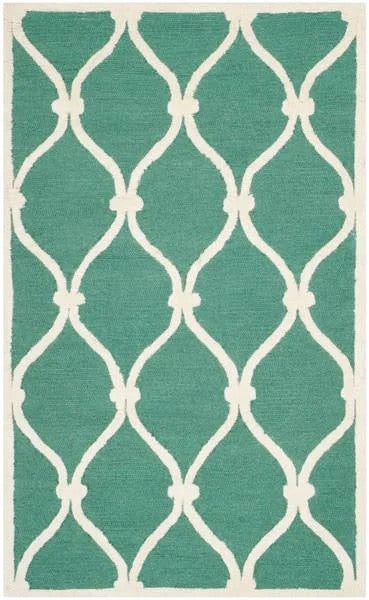 Safavieh Cambridge Teal Ivory 3 x 5 Rug