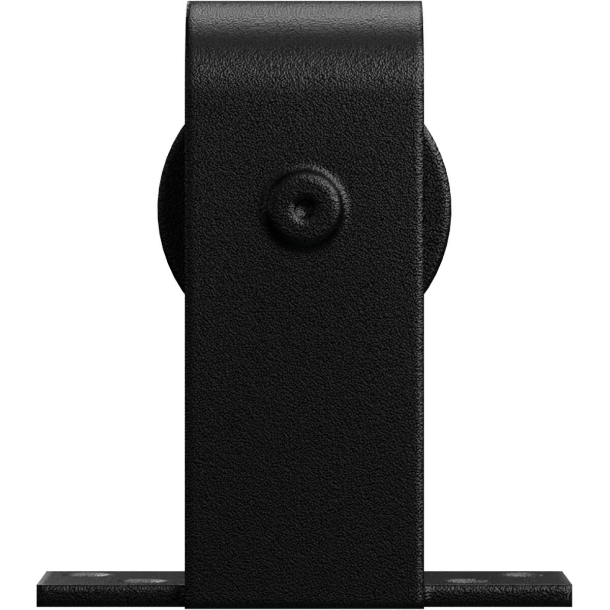 Premium J-Top Mount Roller Hanger w/ Bolts for Barn Door (Matte Black)