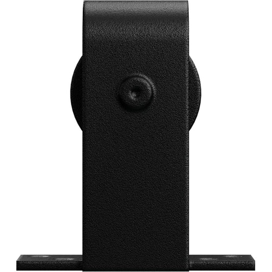 Premium J-Top Mount Roller Hanger w/ Bolts for Barn Door (Matte Black)