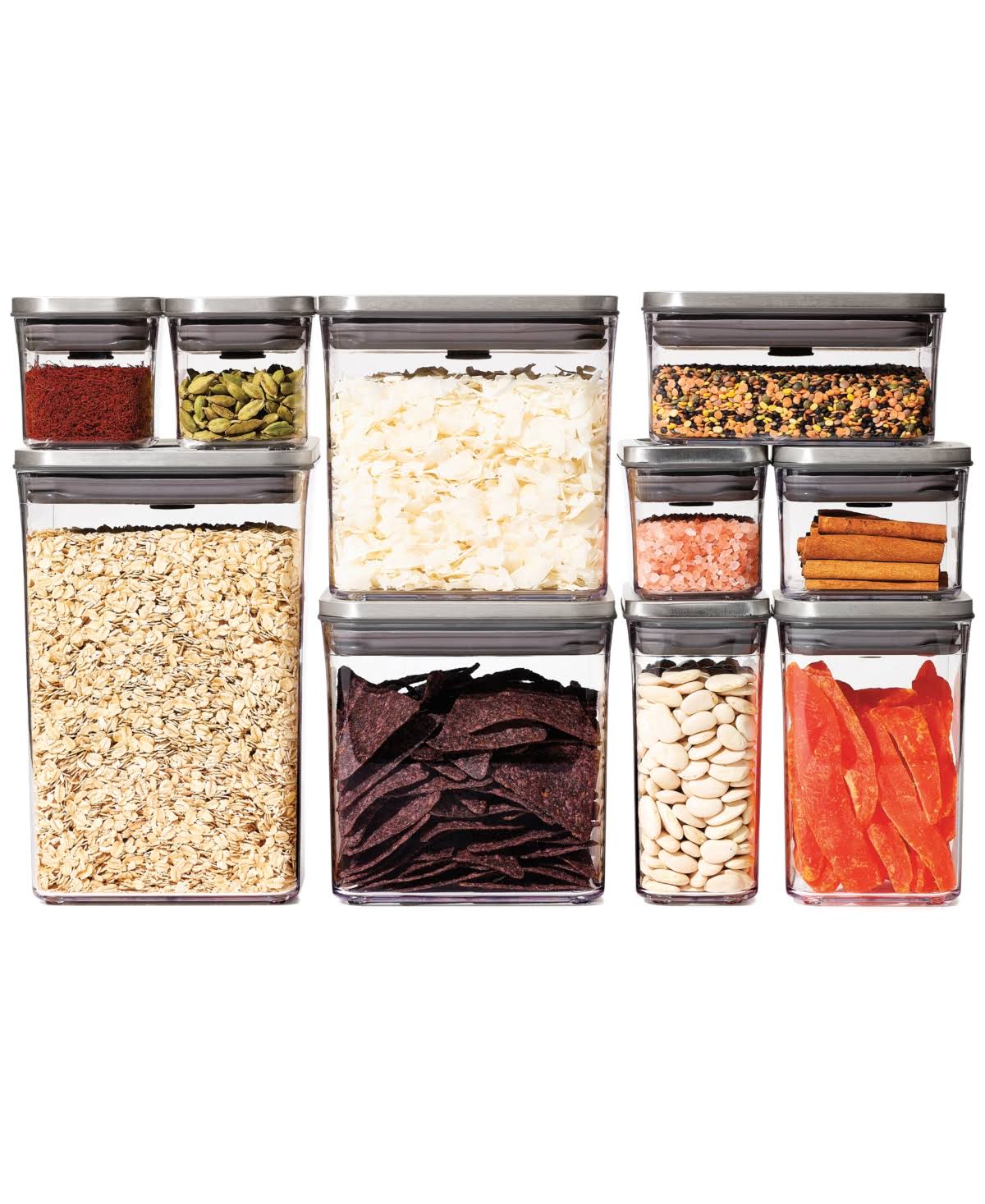 Oxo Steel 12 Piece Pop Container Set