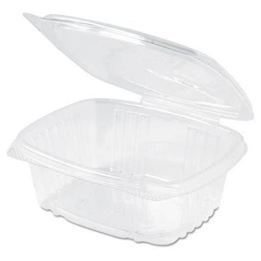 Genpak AD12 CPC 12 oz Hinged Deli Container - Plastic Case of 200