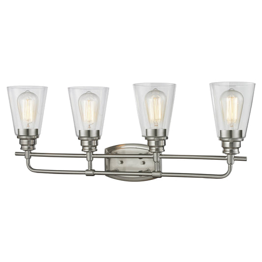 Z-Lite 428-4V-BN Brushed Nickel Annora 4 Light Vanity Light