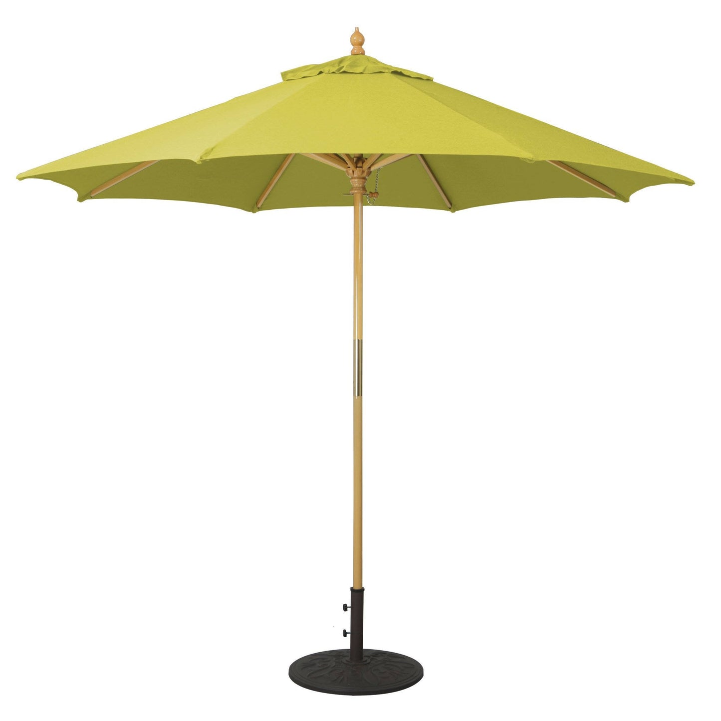 Galtech 131 9 Manual Lift Light Wood Umbrella - Dolce Oasis